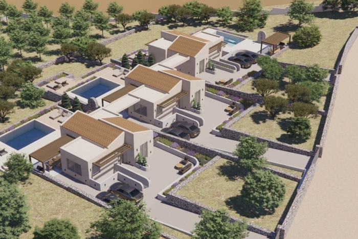 Small Villa Project with private pools near Rethymno