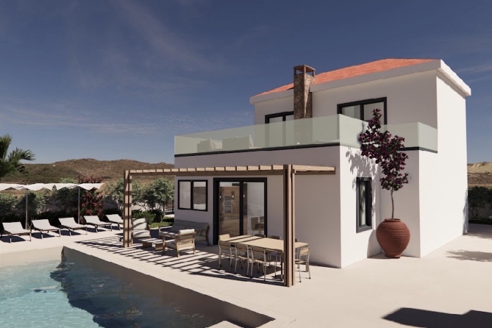 Project of newly built villas with private swimming pool
